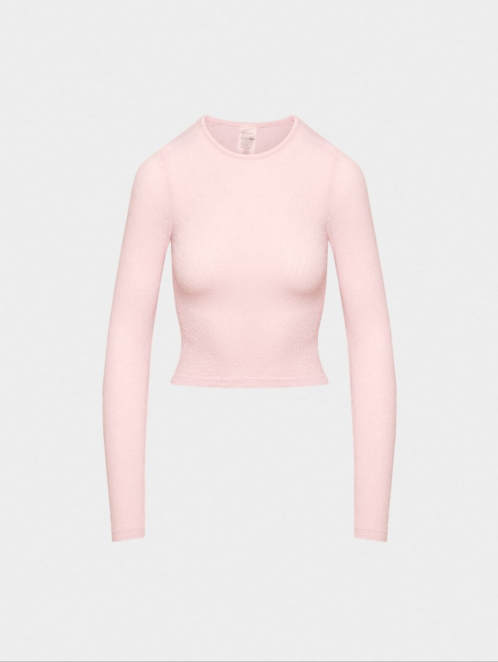 Sunday Best | Daisy Seamless Crew Longsleeve Top In Cupid Pink | Size Small